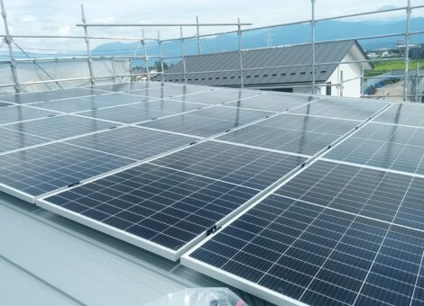 【昭和町新築】デザイナーズ住宅への太陽光発電システム設置