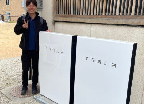 TESLAパワーウォール2台の設置