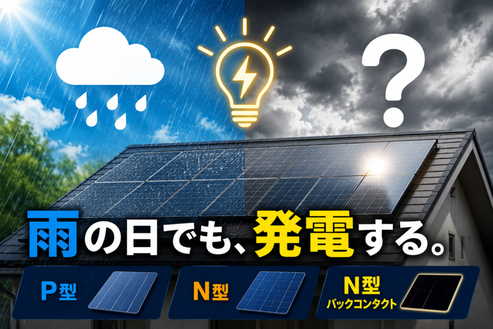 【2026年最新版】太陽光発電は雨の日でも意味ある？実際どれくらい発電するのか徹底解説