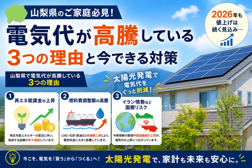 電気代が高い原因とは？2026年も続く値上げと太陽光発電でできる対策
